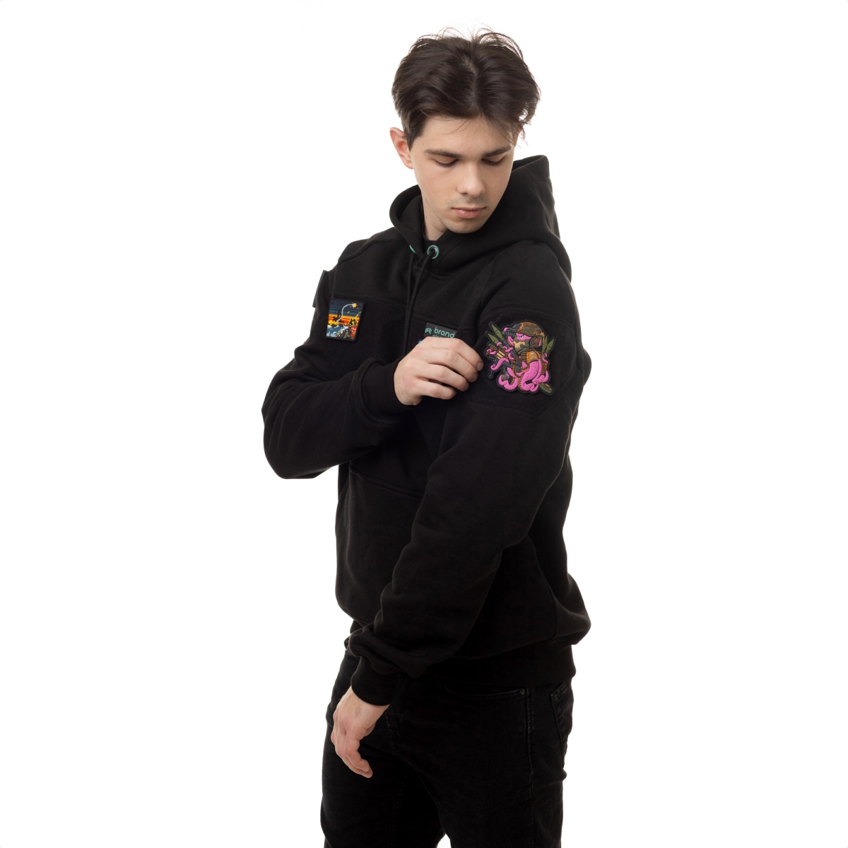 Худі для твоїх патчів, чорний Brand Element