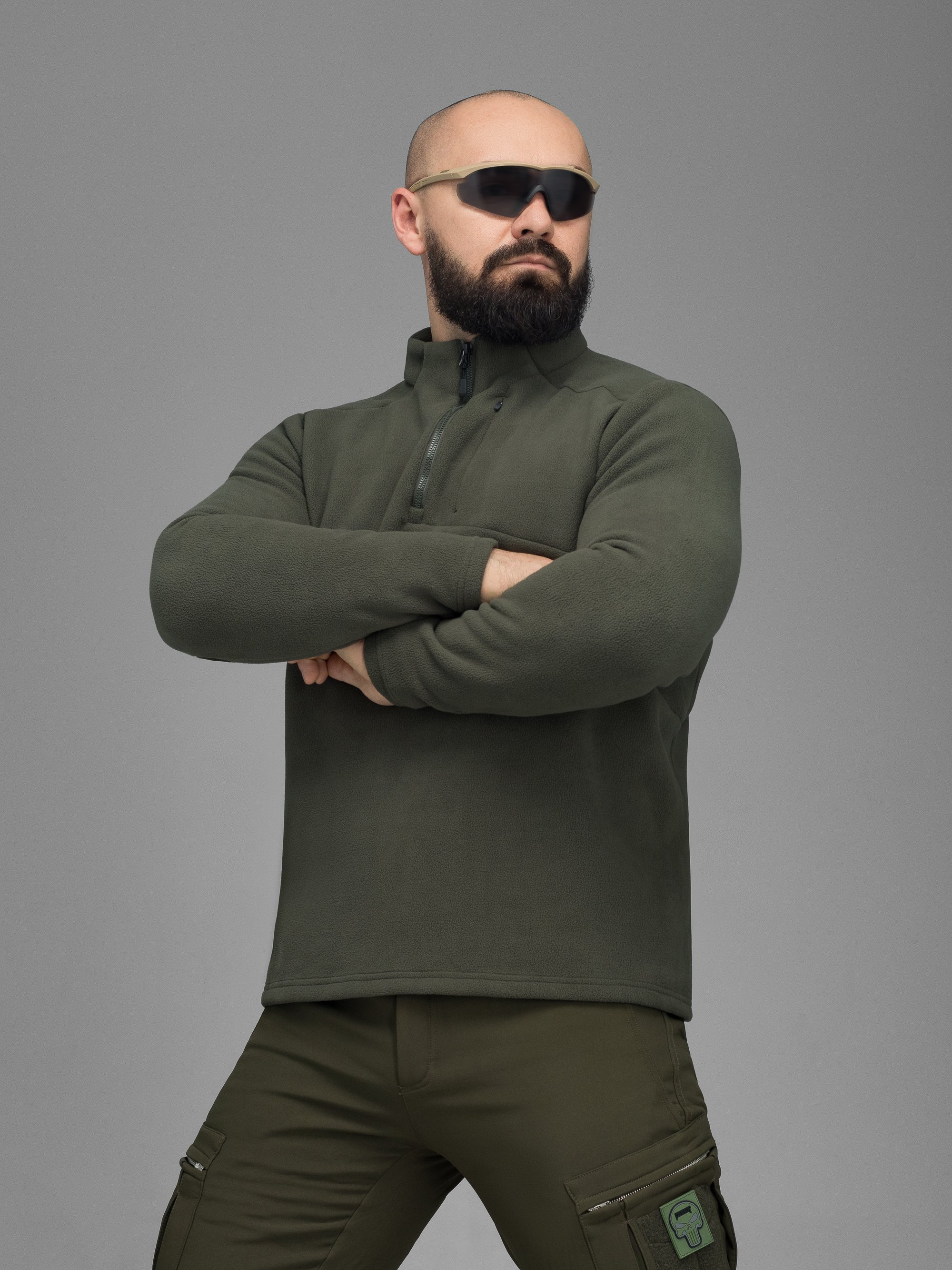 Кофта флісова BEZET Frostline хакі - Фото 4