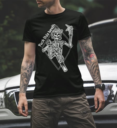 Футболка Fck death чорна We feel