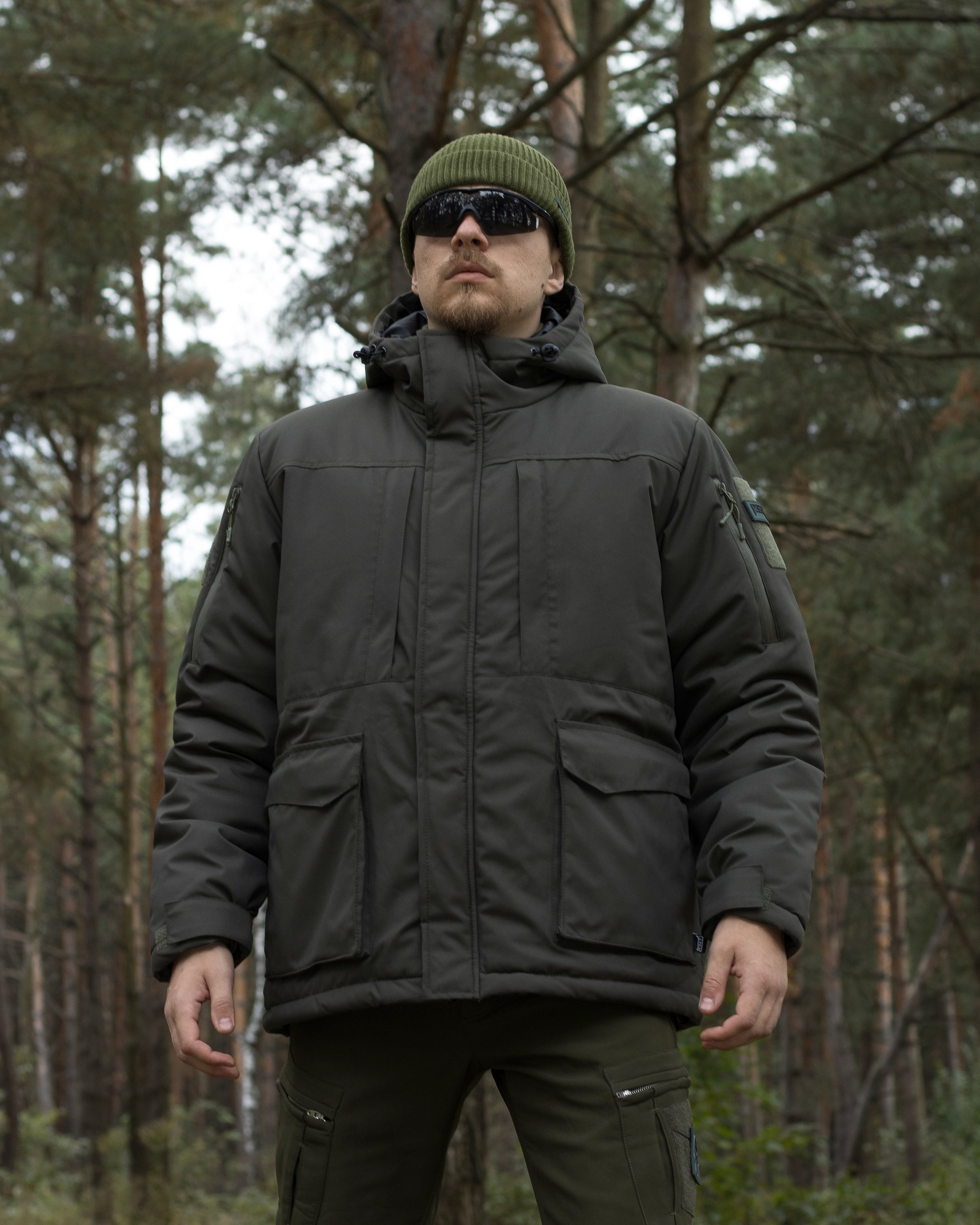 Куртка тактична зимова BEZET SnowPatrol хакі - Фото 6