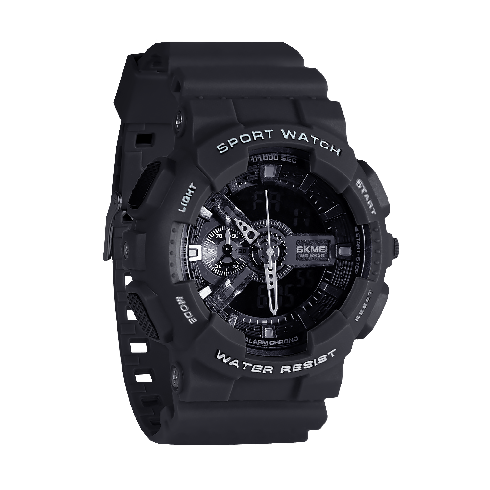 Годинник спортивний Camotec SK1688 Чорний KOMBAT