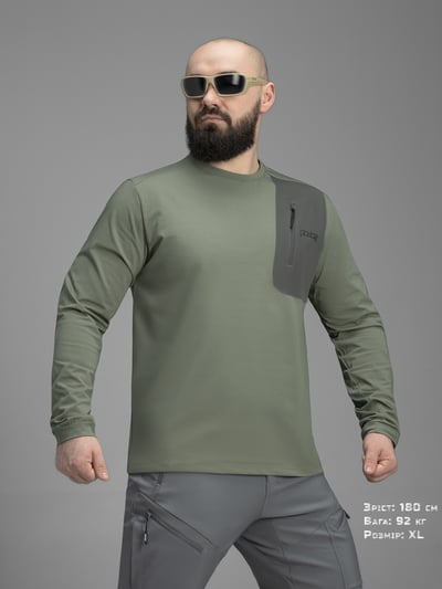 Кофта BEZET ActiveFlex хакі - Фото 1