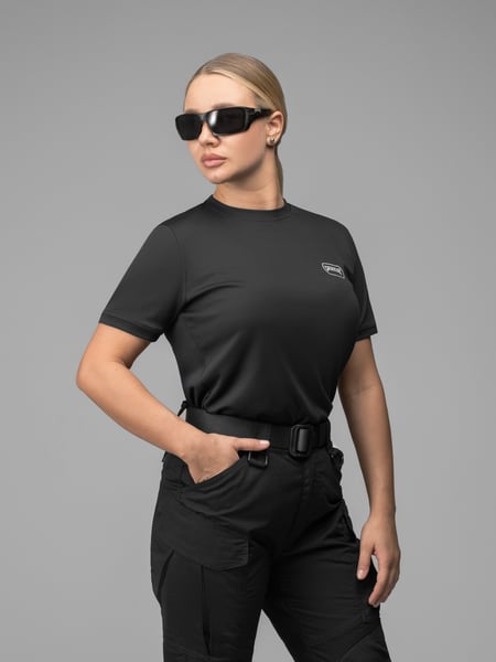 Футболка быстросохнущая тактическая женская BEZET Basic черный