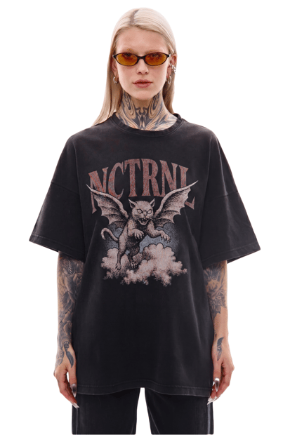 Футболка оверсайз крою з вареним ефектом "Angel" TURWEAR
