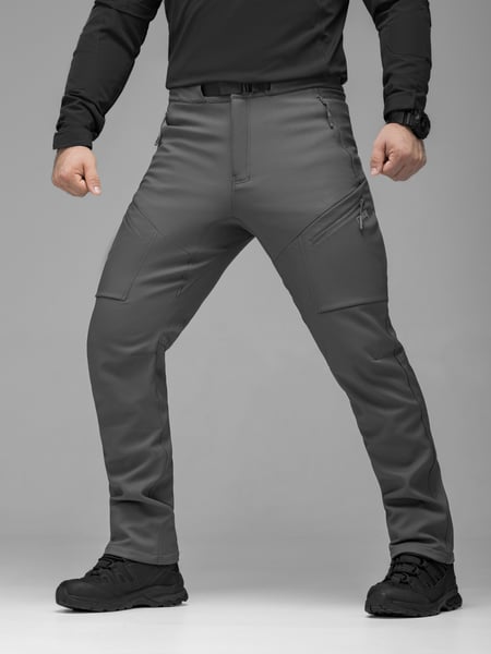 Штани карго тактичні Softshell BEZET Techwear сірий