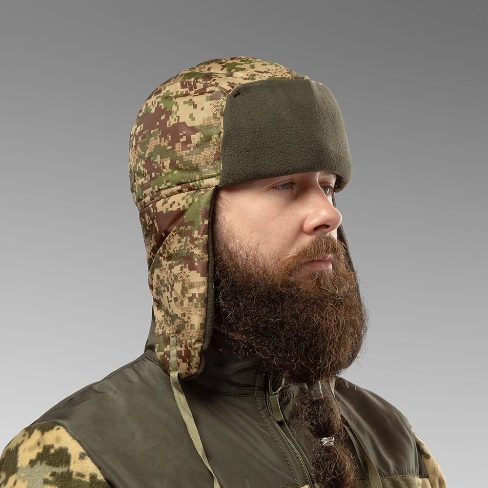Шапка вушанка плащівка-фліс Хижак СПЕЦПРОМ КР