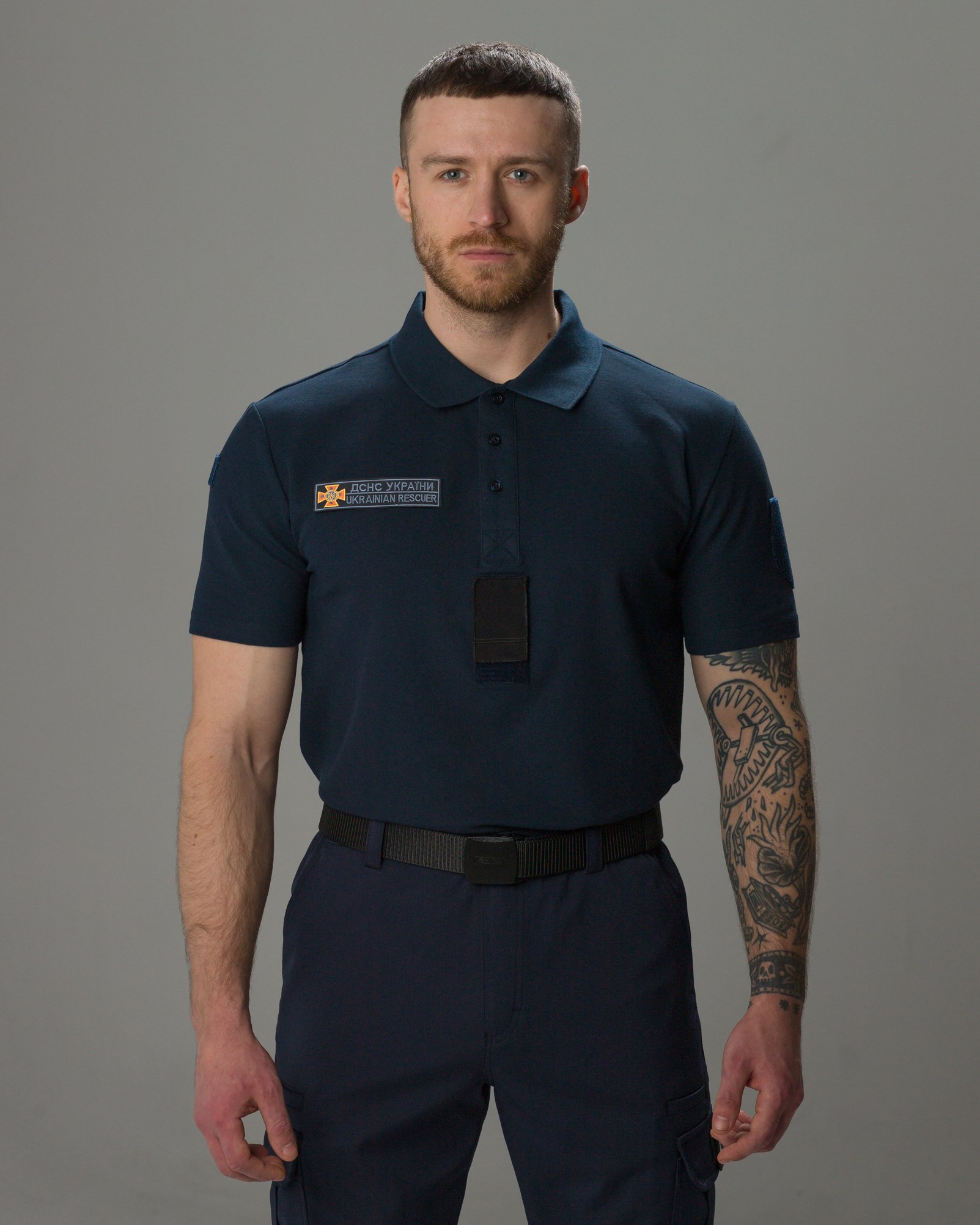 КОМПЛЕКТ (БРЮКИ КАРГО ТАКТИЧНІ BEZET ONYX СИНІЙ, ФУТБОЛКА ПОЛО ТАКТИЧНА ДСНС BEZET СИНІЙ) - Фото 6
