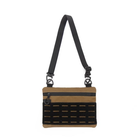 Тактична сумка через плече RoKit Coyote Black S з MOLLE та велкро