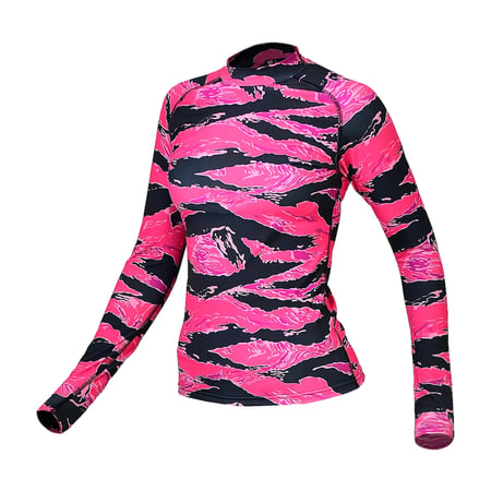 Жіночий Рашгард GIG. Tiger Stripes Pink GIG MILITARY