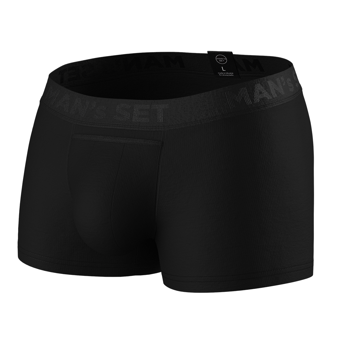 Чоловічі боксери Anatomic Classic Black Series Micromodal, чорний MansSet