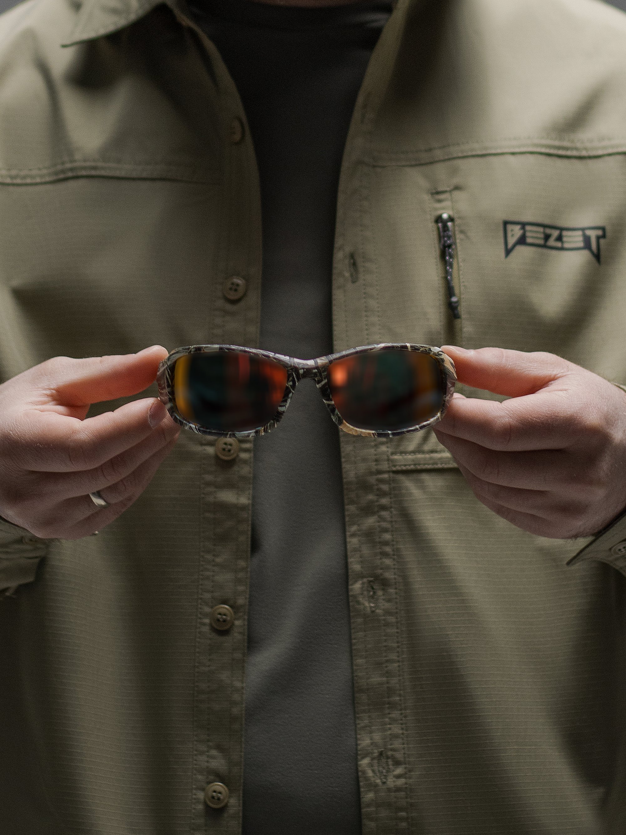 Окуляри тактичні BEZET Shadow 2.0 камуфляжний - Фото 7