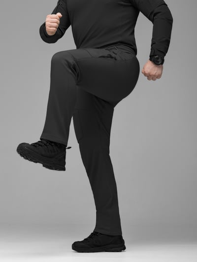 Штани карго тактичні Softshell BEZET Techwear чорний - Фото 8