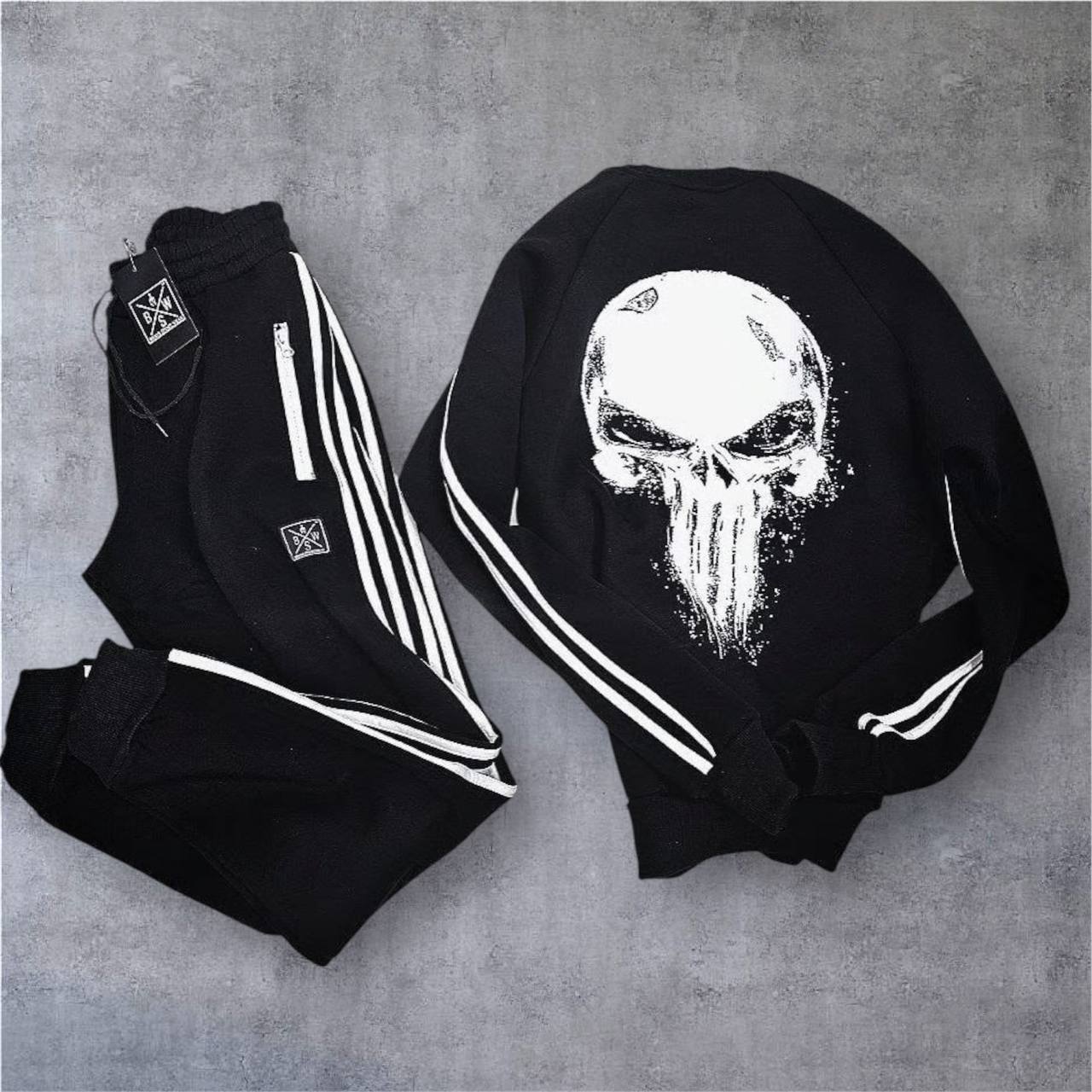 Спортивний костюм зимовий BRAVE ПУНІШЕР чорний в полоску - Фото 4