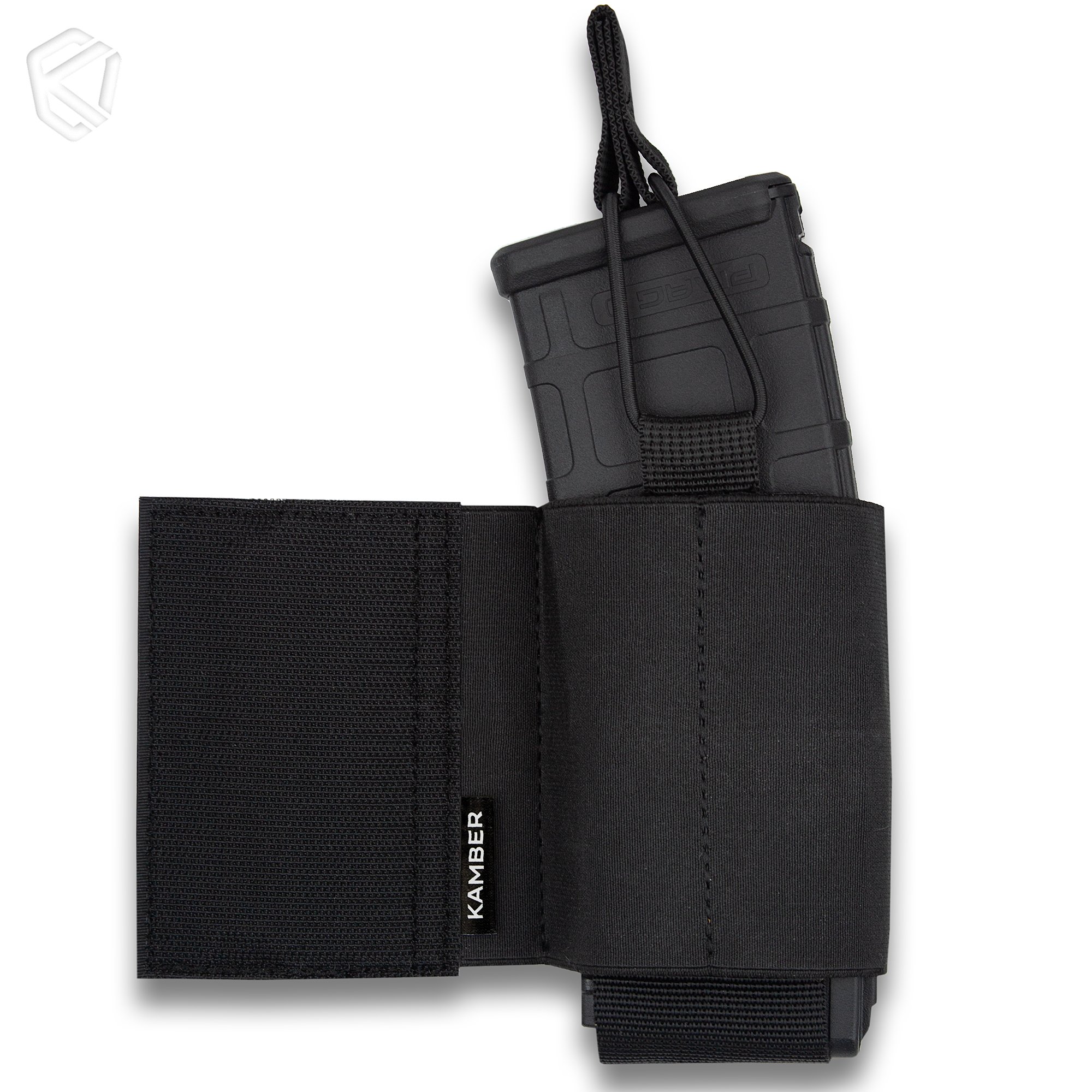 Еластична платформа велкро UVS чорний KAMBER