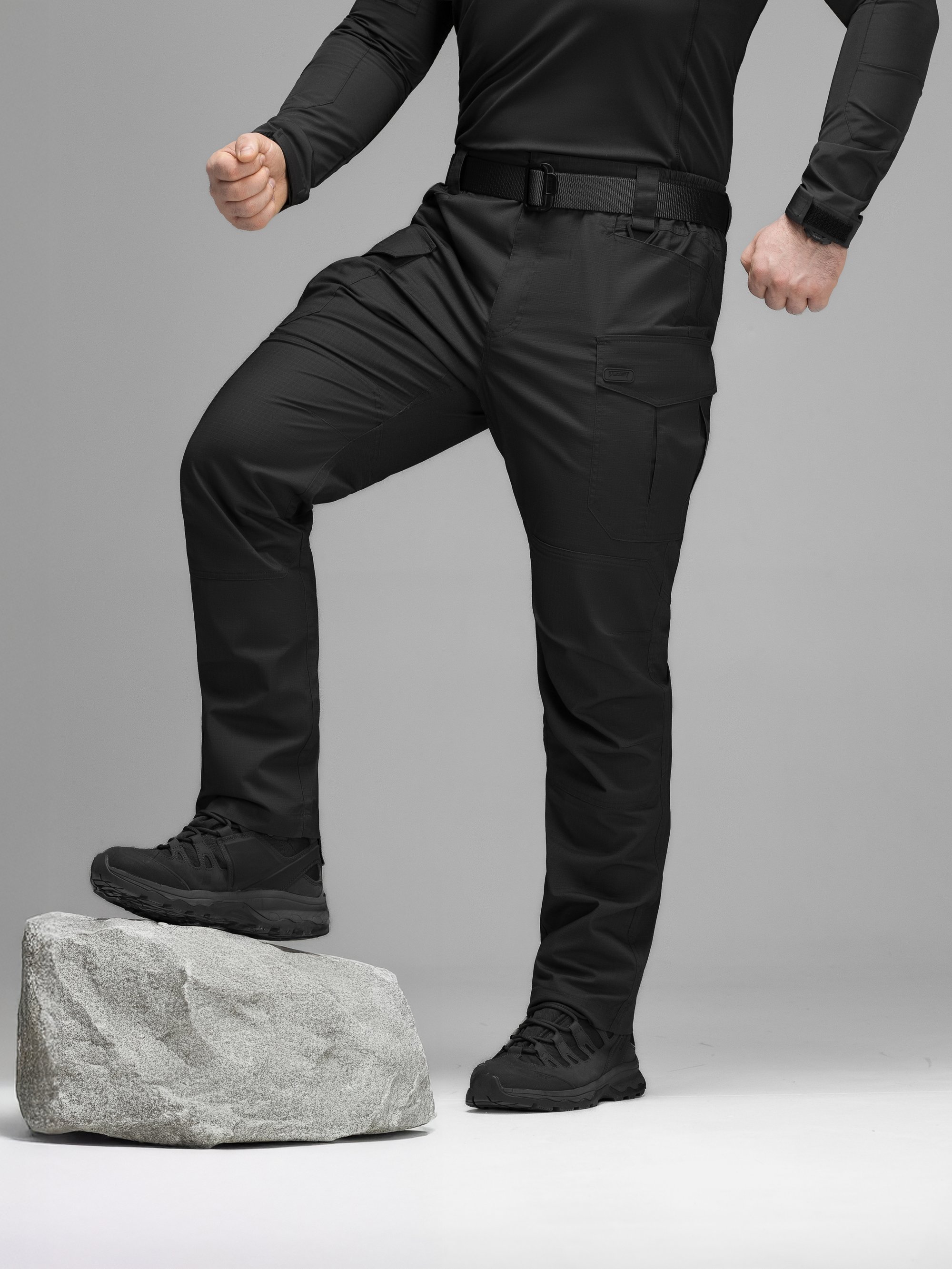 Штаны карго тактические BEZET Ranger черный - Фото 11