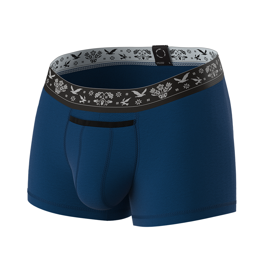 Мужские анатомические боксеры Ukrainian Anatomic Boxers Classic, темно-лазурный MansSet