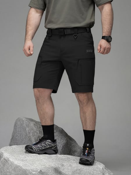 Шорти карго тактичні BEZET Resistance чорний