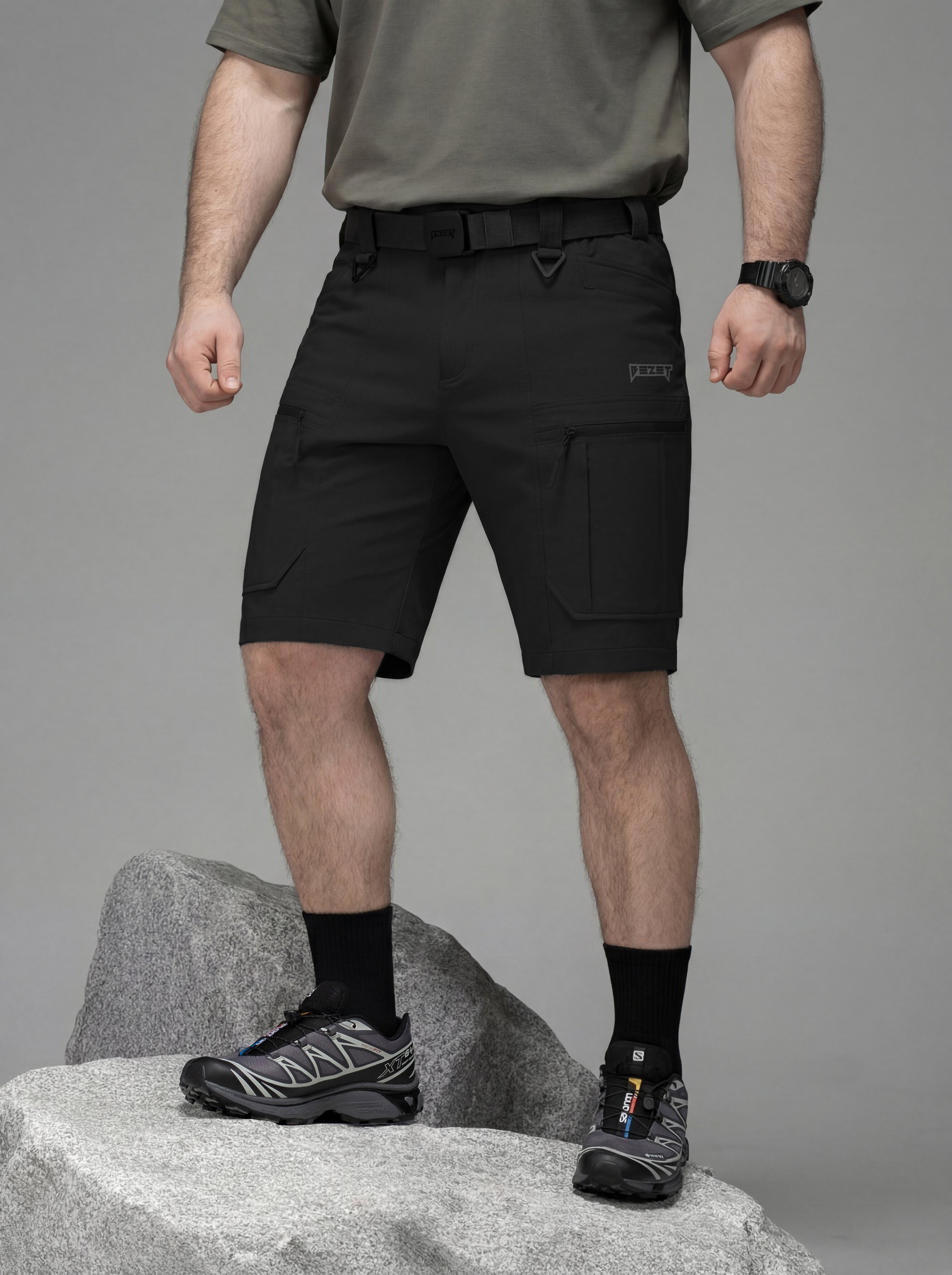 Шорти карго тактические BEZET Resistance черный