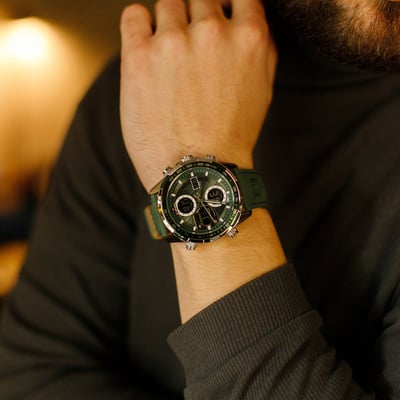 Чоловічий тактичний годинник Naviforce Fly Army Green Бест Тайм - Фото 3