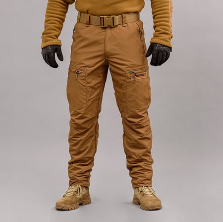 Брюки "TRAVEL DEFENCE" COYOTE с ремнем (Таслан + Микрофлис) Armoline
