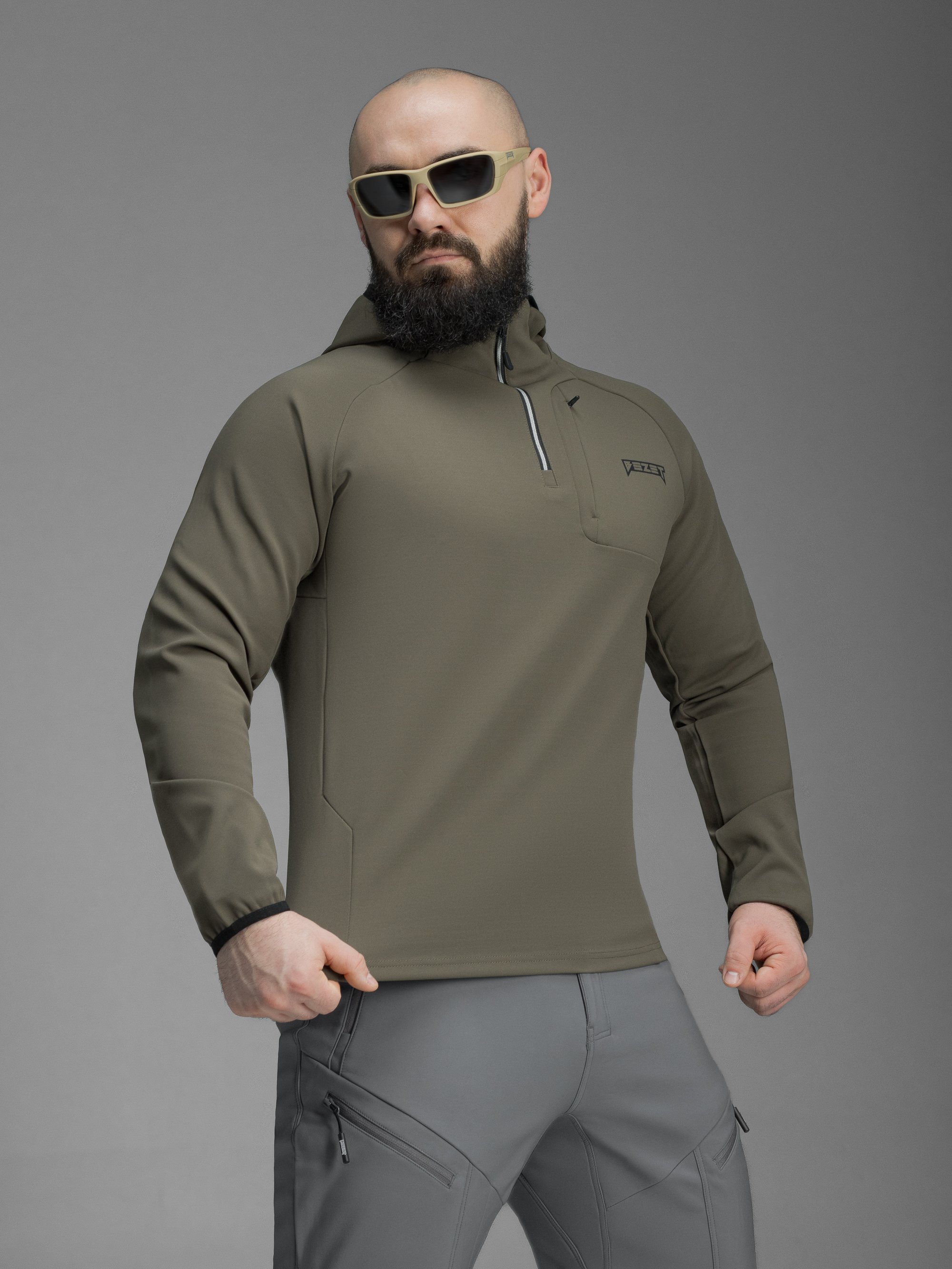 Кофта BEZET Motion хакі - Фото 10