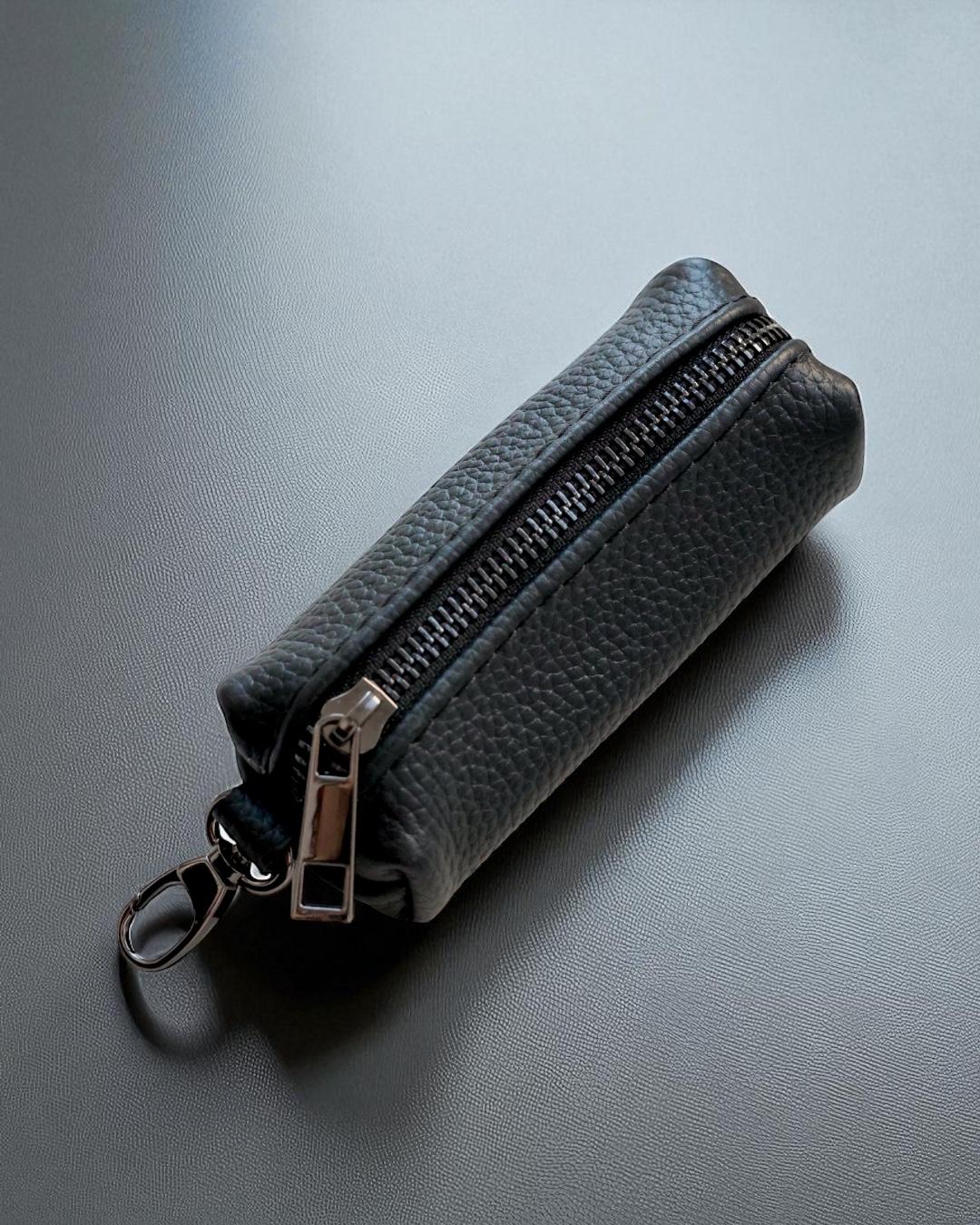 Ключниця з натуральної гладкої шкіри NORMAL (чорна) SKILL