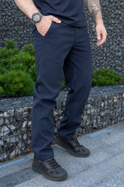 Штани утеплені Softshell Comfort Темно- Сині Uniformx