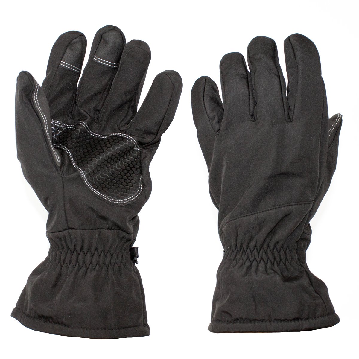 Рукавички зимові тактичні SoftShell термо 3 шари сенсорні PERUN UAD Чорний