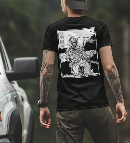 Футболка Warrior 03 чорна We feel