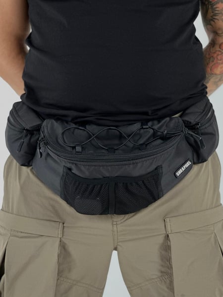 Сумка поясна SHRAPNEL RaiderPro gen.2 black, бананка чорна