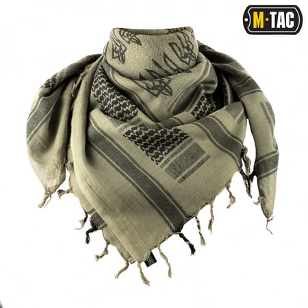 Шарф шемаг, арафатка M-Tac з тризубом Зелений СПЕЦПРОМ КР