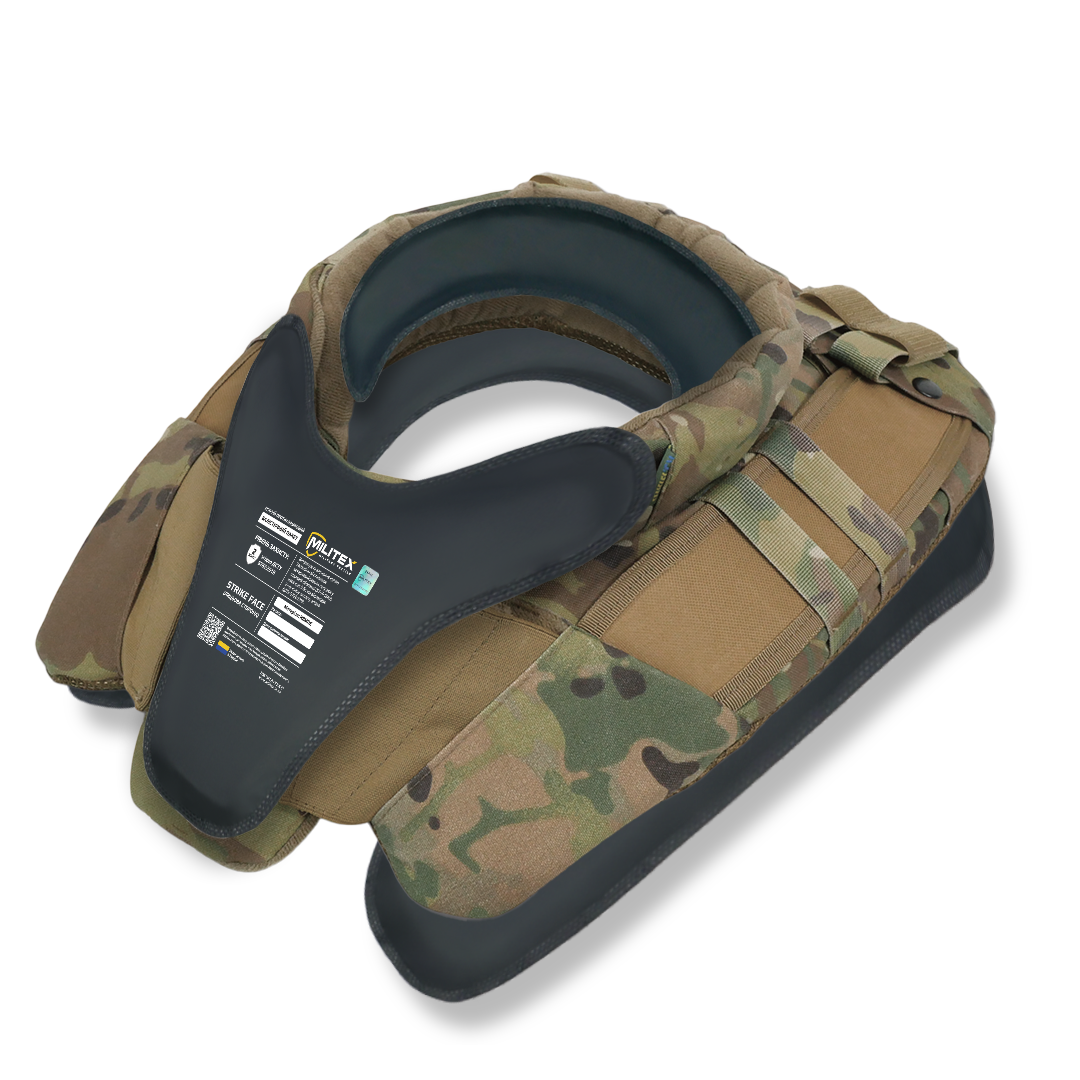 Защита шеи mod. 1 Kiborg с баллистической защитой 2 класс Militex Мультикам KIBORG