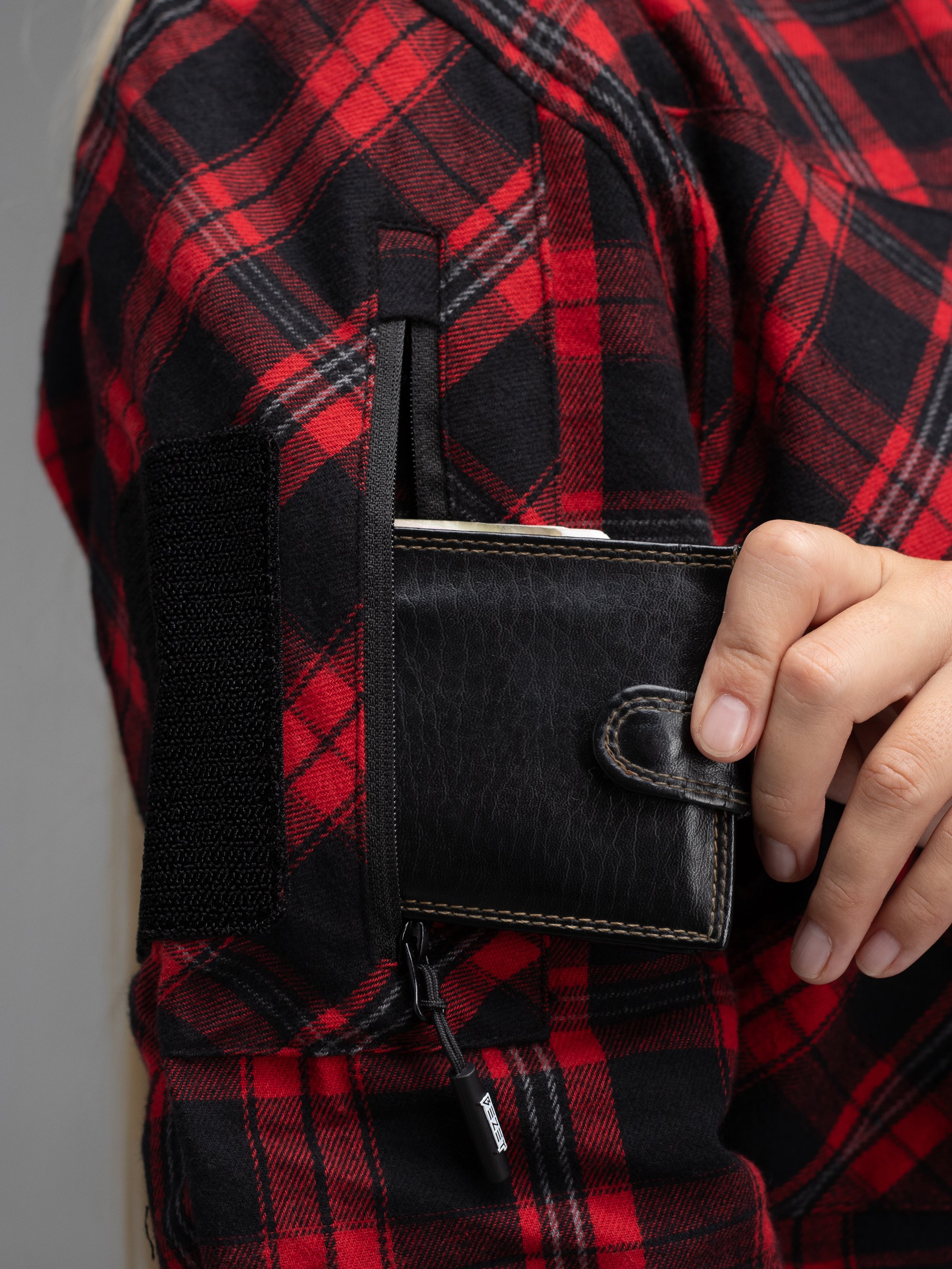 Сорочка фланелева жіноча BEZET Defender чорний/червоний - Фото 11