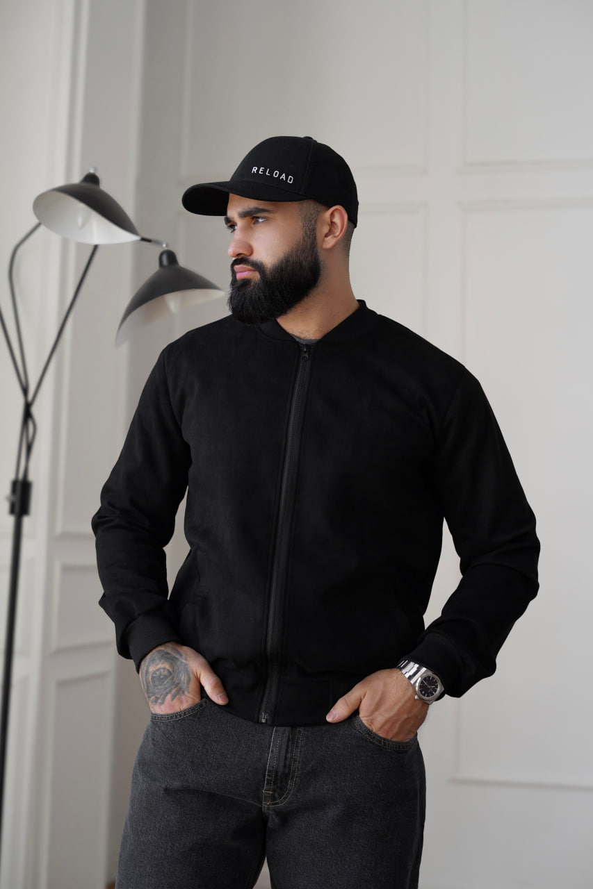 Бомбер Reload - Low, чорний