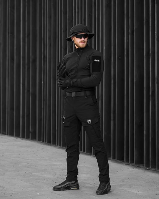 Штани карго BEZET Шпигун чорний - Фото 12