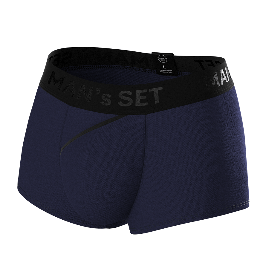 Мужские анатомические спортивные боксеры Anatomic Sport 2.0 Black Series, темно-синий MansSet