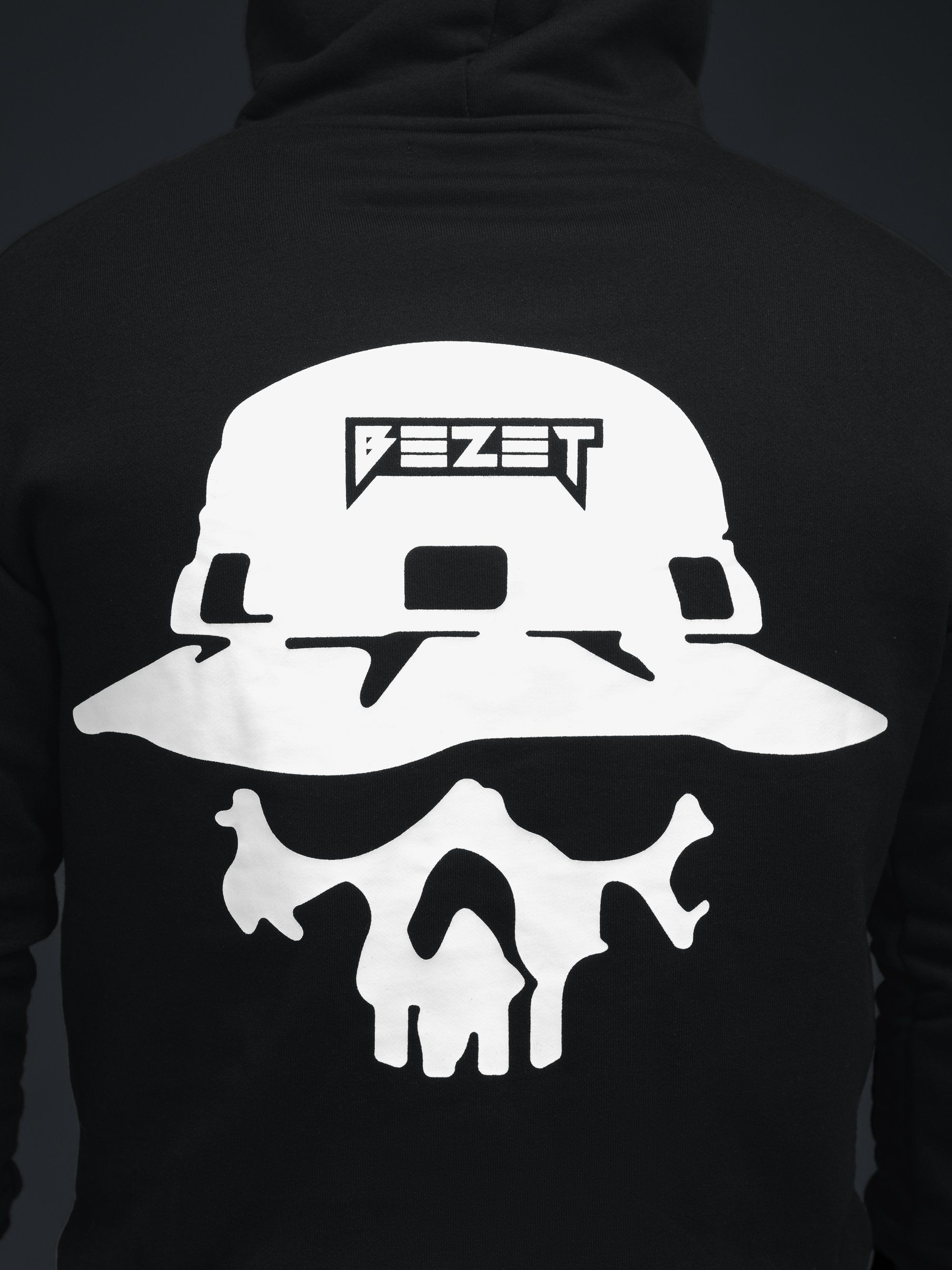 Худі BEZET Skull чорний - Фото 13