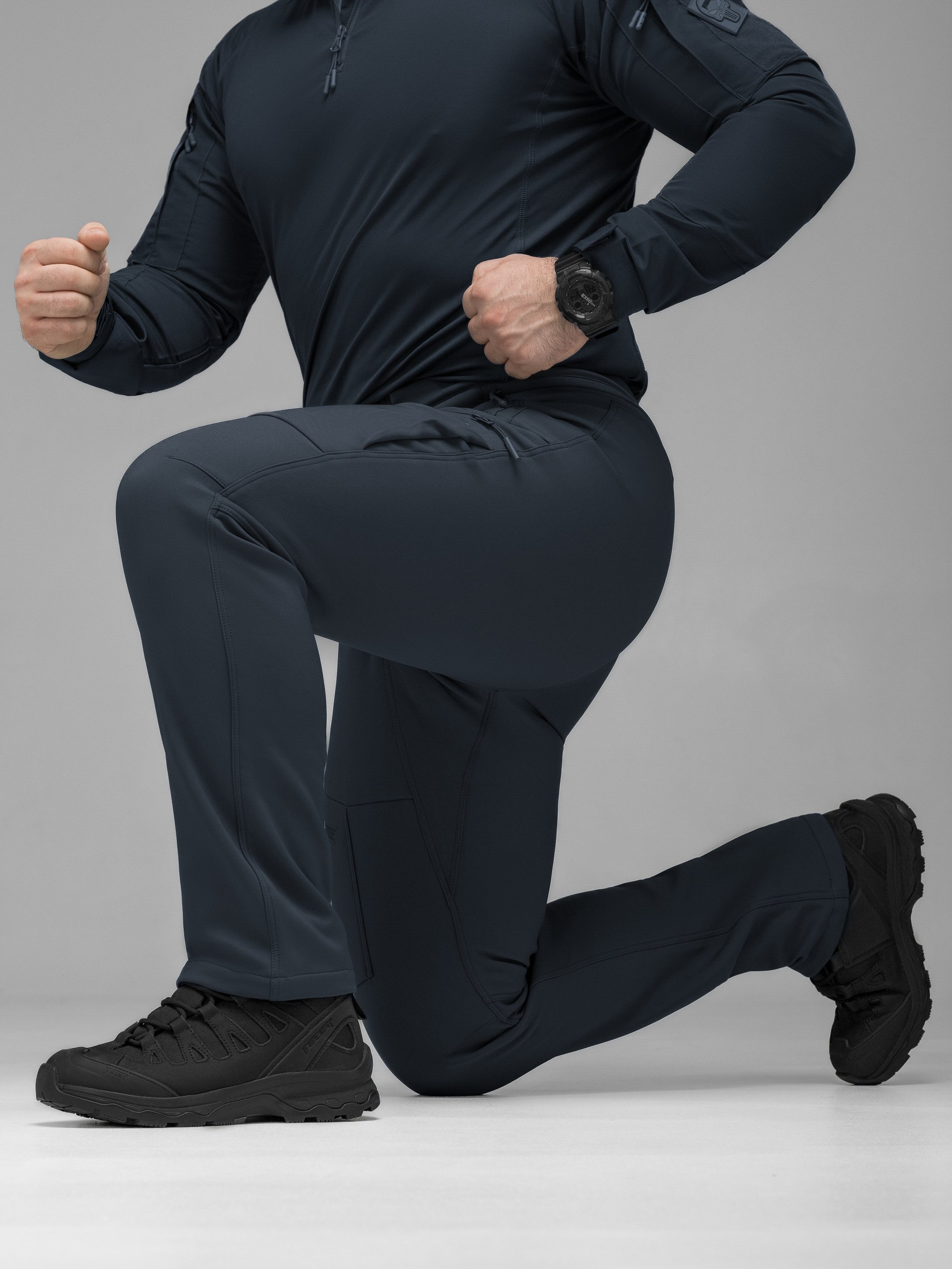 Штани карго тактичні Softshell BEZET Techwear синій - Фото 9