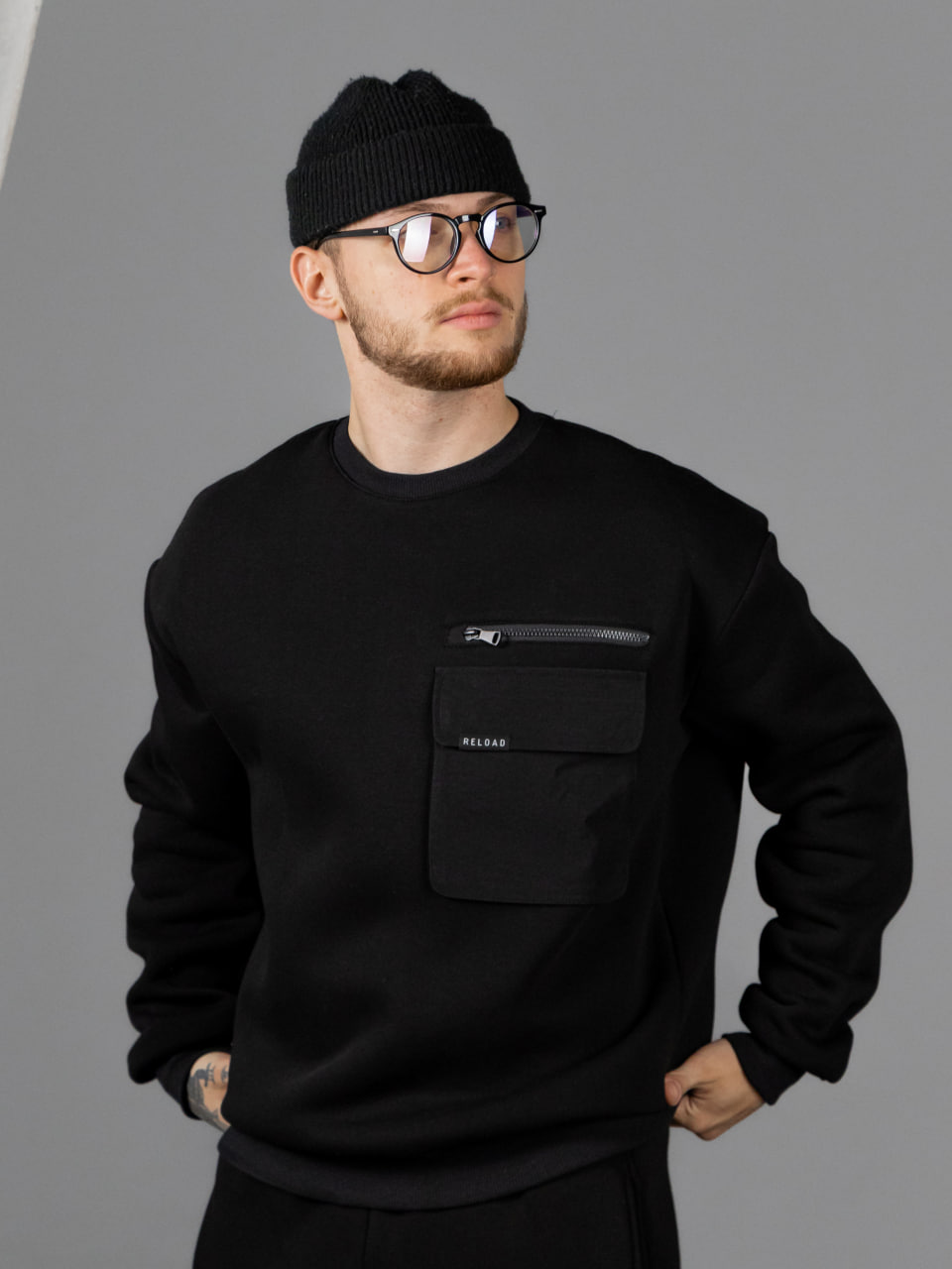 Свитшот Reload - Eclipse, черный