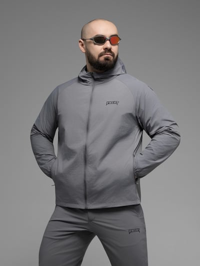 Куртка вітрівка BEZET Solguard UV 100 сірий - Фото 7