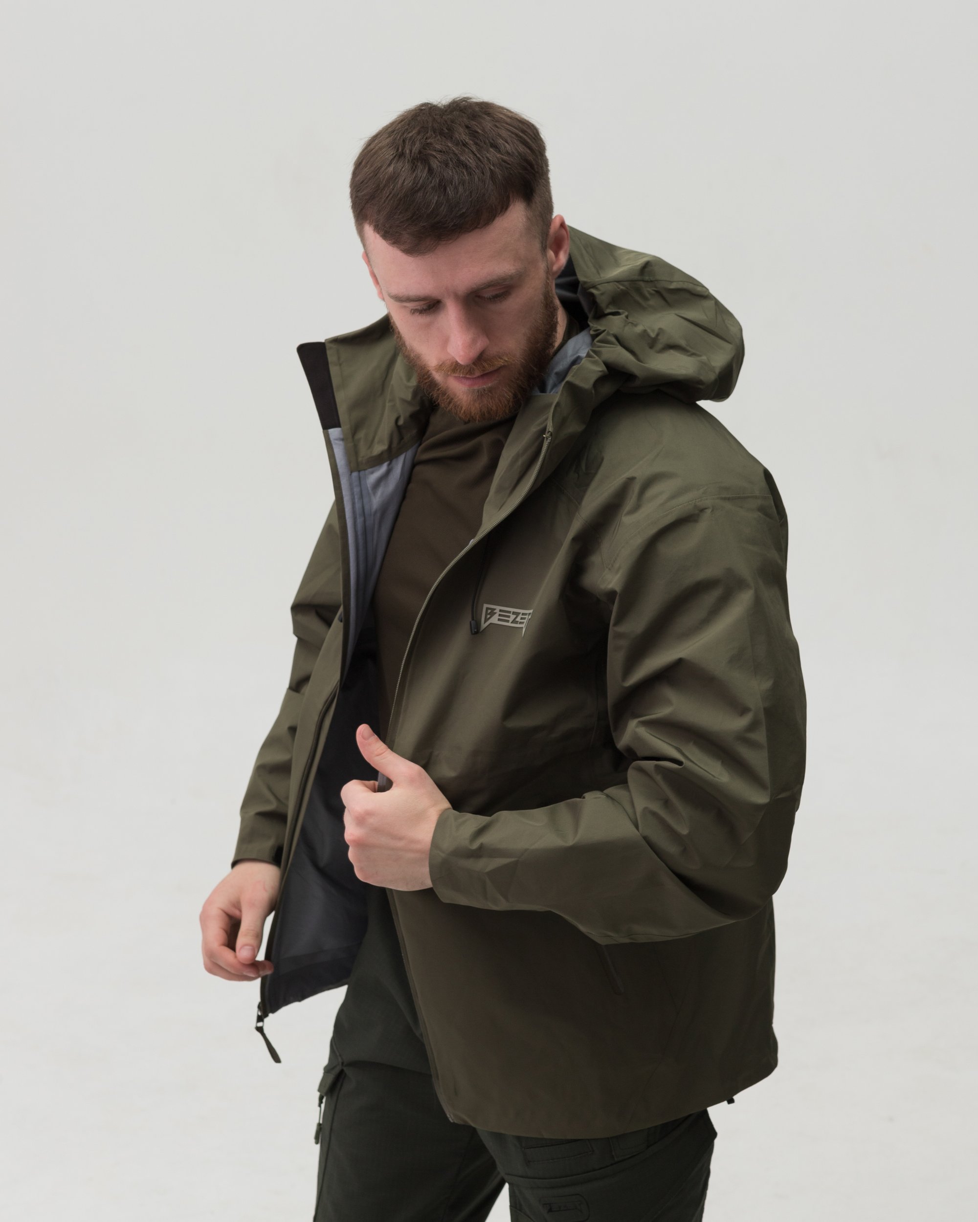 Куртка вітрівка BEZET ShieldTech хакі - Фото 12