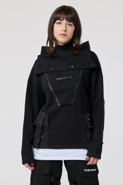 Жіноче худі з імітацією футболки "SM-2407" TURWEAR