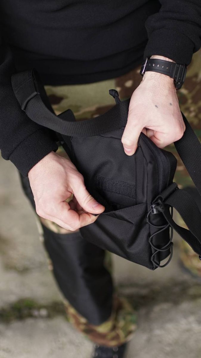 Сумка через плече Turkul, Чорна AVGear - Фото 4