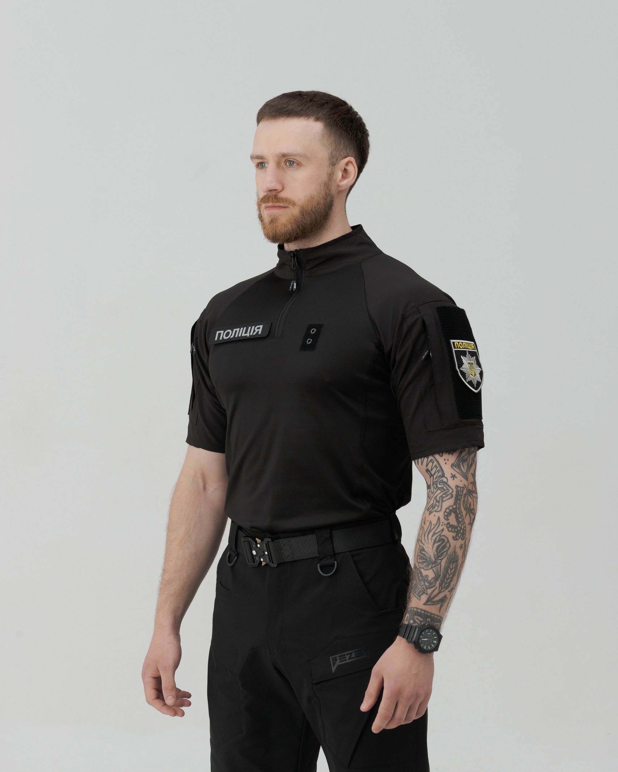 Футболка тактична чоловіча BEZET Combat чорний - Фото 1