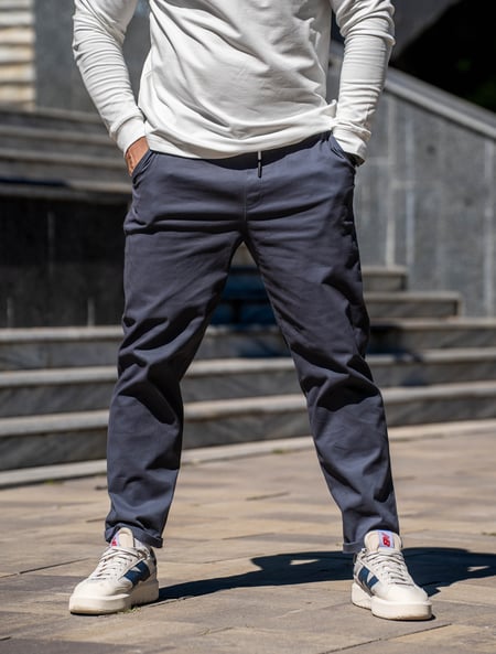 Чоловічі завужені штани Casual-Sport сині
