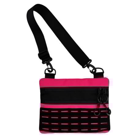 Тактична чоловіча сумка через плече RoKit Black Pink M із MOLLE та панеллю велкро