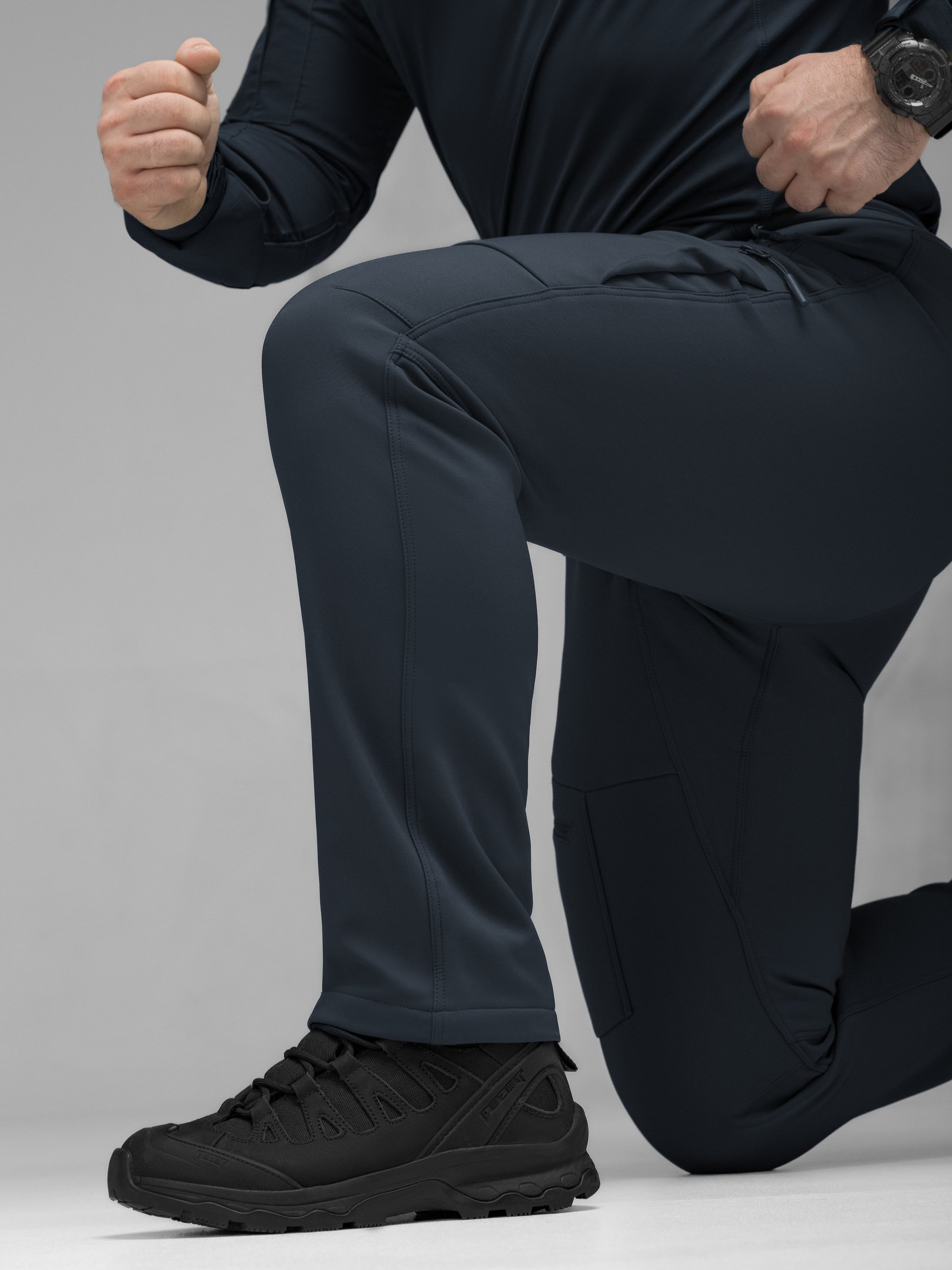 Штани карго тактичні Softshell BEZET Techwear синій - Фото 10