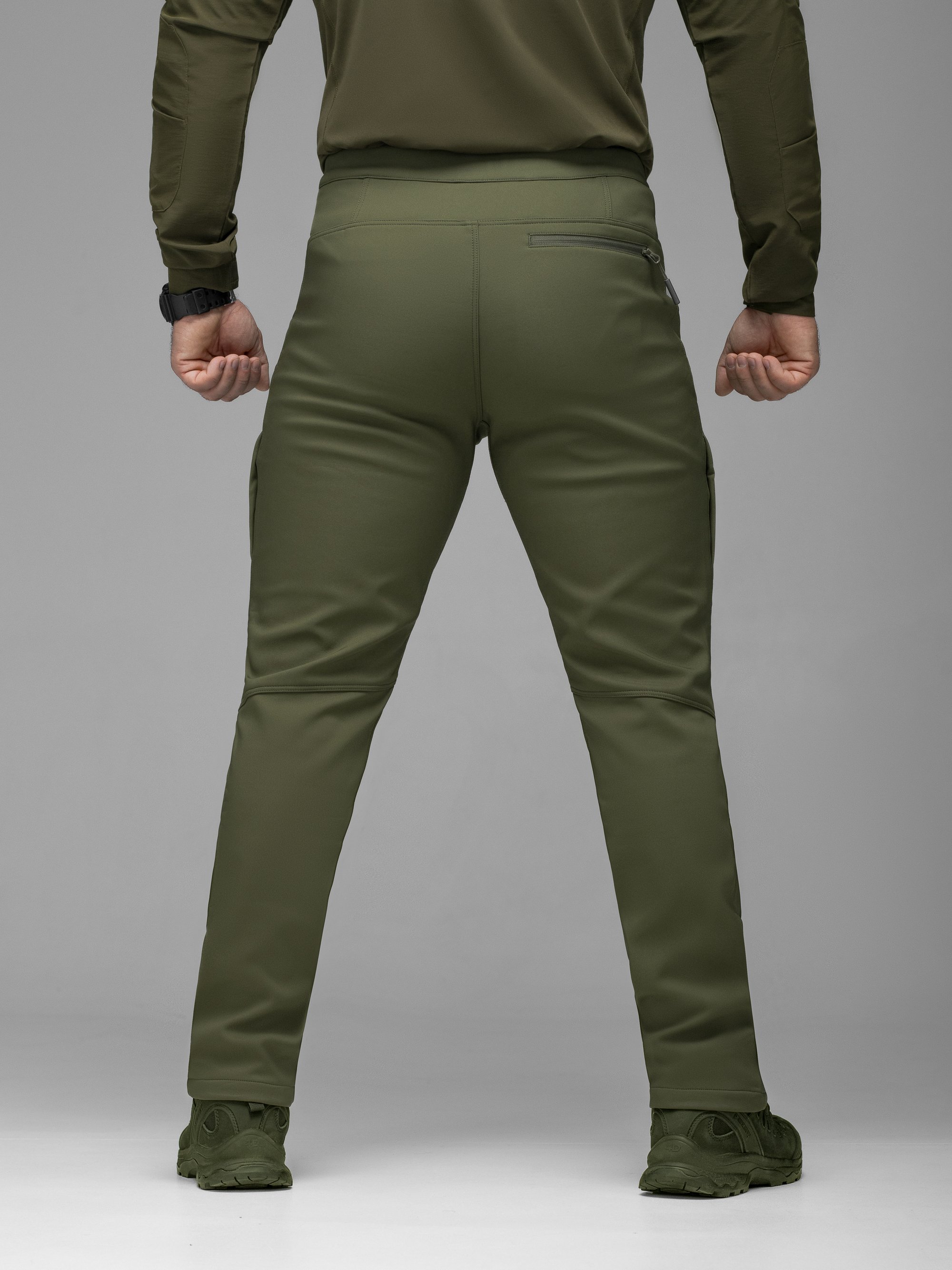 Штани карго тактичні Softshell BEZET Techwear хакі - Фото 12