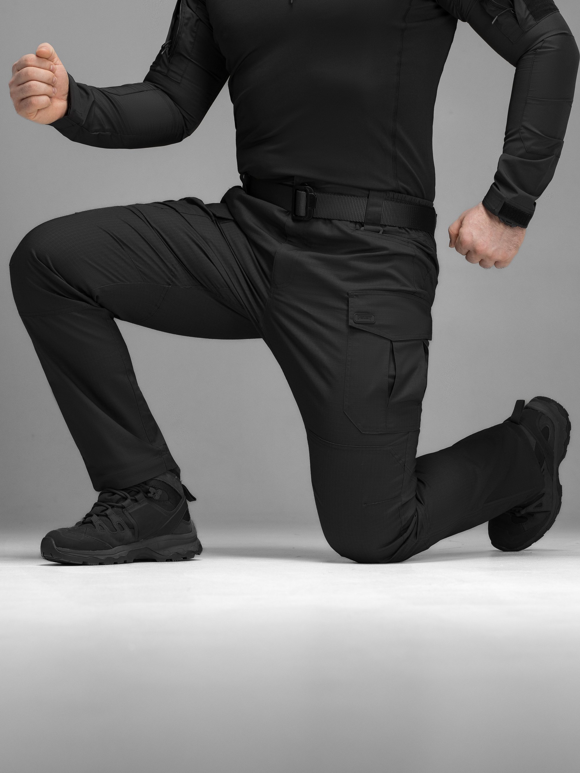 Штаны карго тактические BEZET Ranger черный - Фото 12