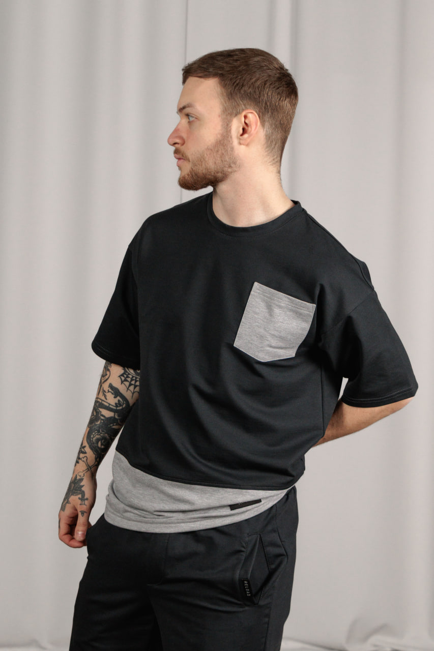 Футболка Reload - Wisp, графіт/меланж